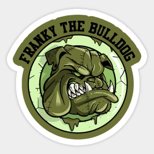 Franky the Bulldog 6 Sticker